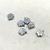 Venta de Liquidación Pequeña Cantidad en Stock Pan de Plata Viejo de Shanxi Panax Notoginseng Plata Nube Auspiciosa Mortero Mágico Cuentas Sueltas Materiales Manualidades DIY Accesorios para Joyería