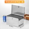 Portacuchillos de acero inoxidable estante de almacenamiento de cocina con bloqueo caja para cuchillos con tapa portacuchillos grande comercial almacenamiento de cuchillos de hotel caja para cuchillos de cocina