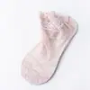 Novas Meias Finas de Renda Invisível para Cama Feminina Meias Femininas de Renda Cano Baixo Vazadas Antiderrapantes Baixas Femininas