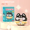 Boneca Desenho Animado Donut Blocos de Montar Urso Morango Montagem Brinquedos Educativos Infantis Presentes de Celebridade da Internet Atacado Dropshipping