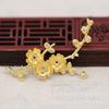 Yiwu Color Cobre Chapado en Oro Conservación del Color Rama de Flor DIY Rama Pequeña Pieza de Flor Pinza de Soldadura Accesorios para Pinzas de Pelo A856