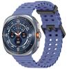 Adequado para Pulseira de Relógio Inteligente Samsung Watch8 Pulseira de Silicone Marinha Pulseira Esportiva Respirável de Fecho Duplo