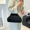 Bolso de Mano de Tela Nuevo para Cosméticos con Cadena Transfronterizo de Amazon, Bolso de Novedad con Rayas y Nubes, Bolso Versátil de Hombro Cruzado