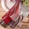 Cinta de Corea del Sur moño diy accesorios para el cabello ropa sombrero de copa accesorios para empaque de ramo borde medio de la oreja rayado cinta de nieve