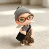 Lugar de Ensueño de Zsiga Escala 1/8 Muñeca de 20 cm Hermana Gazi Pantalones Anchos con Estampado de Leopardo Conjunto de Camiseta de Chica Dulce con Gato