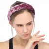 Faixa de Cabelo Europeia e Americana de Veludo Torcido Outono e Inverno Veludo Trançado à Mão Larga com Dentes Simples Nó de Cabelo Acessório para Mulheres