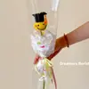Celebridade da Internet Criativo Novo Produto Buquê Chapéu de Doutor Decoração Temporada de Formatura para Enviar Colegas Belas Bênçãos Arte Floral Floricultura Atacado