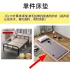 Cama individual plegable para uso doméstico, cama reclinable para siestas, cama adicional con listones de madera para dormitorio de adultos o uso de alquiler, con un marco de cama de hierro de tablero duro