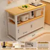 Estante de cocina multifuncional, mesa de corte, banco de trabajo, gabinete, almacenamiento de microondas de múltiples capas de pie, gabinete lateral para el hogar