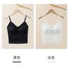 Encaje Estilo Francés Hielo Músculo Hermoso Espalda Camisola Chaleco Mujer Nuevo Sin Marcas Seda de Hielo Push-up Copa Moldeada Ropa Interior Base Deportiva