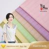 Fábrica primavera e verão novo algodão liso listrado fio jacquard tecido roupas femininas camisa de vestido roupas infantis tecido