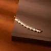 Pinza para el pelo de perlas estilo coreano para celebridades de internet para mujer, Pinza elegante para flequillo y patillas, Pinza Bb simple de alta gama al por mayor