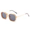 2189 Rebaja Poligonales Retro Steampunk Metal Gafas de Sol Hombres y Mujeres Amazon Gafas al por Mayor Y2