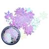 Lentejuelas para decoración de uñas de fuente transfronteriza en botella Otoño e invierno japonés 10 mm Lentejuelas de copo de nieve navideño Decoraciones de uñas uñas