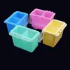 Venta al por mayor de fábrica limpiador de brochas multifuncional dos en uno para pinceles de pintura al óleo pincel para lavar pinceles artefacto recipiente para lavar pinceles cubo pequeño
