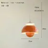 Luminária Pendente Minimalista Nórdica para Sala de Jantar, Lâmpada Botão Vintage Bauhaus, Estilo Creme para Quarto Sala de Jantar Bar