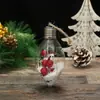 Pingente de Bola de Natal Transparente LED Ornamento de Ponta Dupla Criativo de Natal Transfronteiriço Suprimentos de Natal Decoração Brilhante