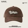 Gorra de béisbol de pana de invierno para mujer, estilo coreano, de moda, para todo tipo de ocasiones, con gran circunferencia de la cabeza, parte superior profunda, adelgazante facial, nueva gorra con visera 2023