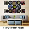 Decoração de Parede Colorida de Plástico com Disco de Vinil Estilo Retrô Americano Fundo de Parede Decoração Criativa de Parede com Disco de Vinil