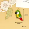 Accesorios DIY para Loros, Decoraciones de Bolsos Hechas a Mano para Animales Pequeños, Colgantes de Esmalte, Llaveros con Dijes de Pájaros