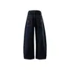 Yidao Vintage 2026 Otoño Nuevo Estilo Americano Moderno Retro Holgado Versátil Pierna Ancha Color Crudo Corte Curvo Jeans para Hombre