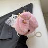 Bolsa de Pelúcia Coelho Transfronteiriça para Mulheres, Bolsa de Mão Fofa Estilo Coreano, Novo Modelo Outono e Inverno 2026, Bolsa Carteira de Orelha de Coelho