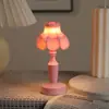 Luz de Noche de Loto Transfronteriza Lámpara de Mesa Pequeña LED Retro Europea Decoración de Mesa de Dormitorio Luz Ambiental Decorativa