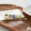 Broche de Alta Qualidade Estilo Europeu e Americano para Mulheres, Fixado nas Roupas, Broche de Cardigã, Flor Tulipa, Acessório Elegante e Versátil