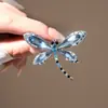 Broche de Mariposa de Cristal Super Brillante de Alta Calidad para Mujer, Elegante y Moderno, Corsage de Animal, Pin de Solapa de Lujo Ligero