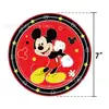 Amazon Spot Decoración Fiesta Mickey Suministros Cumpleaños Infantil Platos de Papel Tissue Banderín de Tirar Mantelería Set Arreglo