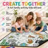 Manta com rabiscos de mapa de animais transfronteiriços, feita sob medida, best-seller da Amazon para crianças e adultos, manta para pintura e rabiscos DIY feita à mão
