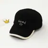 Gorro de felpa Otoño e Invierno BUENA cara sonriente versátil para niños, gorra de béisbol con visera para niños mayores, a prueba de viento, calidad de exportación