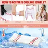 Toalla Deportiva para el Mundial para Hombres y Mujeres, Toalla Refrigerante para Exteriores de Béisbol, Toalla de Secado Rápido para Limpiar el Sudor, Toalla para Animación en Maratones