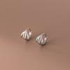 Pendientes Love Lodge de plata de ley 925 con hebilla Tremella y diamantes de imitación, estilo moderno, M00645