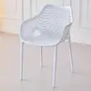 Sillas huecas para patio exterior listas para enviar del fabricante, disponibles en varios colores, adecuadas para mesas y sillas de comedor en casa, puestos de mercado nocturno y puestos de comida