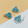 Una variedad de accesorios de aleación tipo cloisonné imitación colgante azul quemado accesorios de aleación con borla horquilla antigua para manualidades corona para el cabello