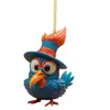 Colgante de pavo para Año Nuevo Transfronterizo Colgante para Árbol de Navidad Colgante para Coche Decoración de Árbol de Navidad Asiento Trasero del Coche