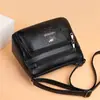 Bolsa Feminina Textura Couro Genuíno para Mulheres de Meia-Idade Bolsa para Mãe Nova Bolsa 2022 Bolsa Feminina para Meia-Idade e Idosos Ombro Único Transversal Bolsa para Sogra