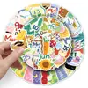 50 Pegatinas Originales de Graffiti para Diario Personal Cartoon Lindas Frutas Pintadas a Mano Animales Decoración Funda de Teléfono Móvil Pegatinas Creativas