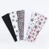 Diadema deportiva de leopardo transfronteriza absorbente de sudor para correr, diadema de yoga y fitness absorbente de sudor antideslizante, diadema elástica ancha de estilo europeo y americano