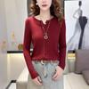 Cárdigan de Punto de Manga Larga con Diseño de Canalé, Versátil para Primavera y Otoño, Top de Punto de Botones Únicos, Chaqueta Pequeña 3009 Capa Base