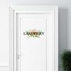 Banheiro Banheiro lavanderia casa Inglês logotipo porta adesivo transfronteiriço removível adesivo de parede decorativo PH2670