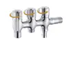 Grifo de Entrada Única y Salida Triple con Tres Salidas de Agua Independientes, Grifo Multifuncional de Uno a Tres, Doble Uso con Dos y Tres Salidas de Agua