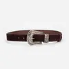 En stock Moda Vintage Europea y Americana Cinturón de Mujer Tallado Combinable de Moda Decorativo Cinturón para Jeans Personalizado para Mujer