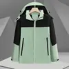 Chaqueta exterior con logo personalizado, chaqueta con capucha unisex, abrigo de trabajo, ropa de trabajo para montañismo bordada, cortavientos e impermeable