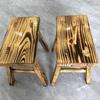 Taburete pequeño de madera antiguo Taburete para adultos Madera maciza Cuadrado Sala de estar Taburete pequeño Taburete de baile engrosado de cuatro patas Banco pequeño