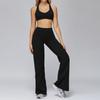 Roupa de Yoga Europeia e Americana Transfronteiriça Escovada Justa Perna Larga Casual Esportiva Roupa de Corrida ao Ar Livre Fitness 3127