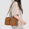 Nova Bolsa de Ombro Feminina Cor Sólida Simples Outono 2026, Bolsa Transversal Fashion para o Dia a Dia, Bolsinha Quadrada Pequena Tendência para Celular