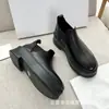 Liberação especial! As * Botas Chelsea Clássicas de Pele de Ovelha com Bico Redondo e Salto Grosso Confortáveis Versáteis Elásticas