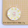 Plato de Lazo Miau Miau Creativo Juego de Comida Dibujos Animados DIY Accesorios para Joyería Pegamento de Crema Resina Pequeños Accesorios Bolsa de Materiales